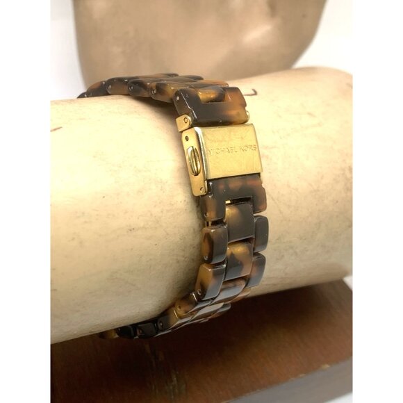 Michael Kors Women's Watch MK5399 Ritz Quartz Gold Tortoise Shell 33mm - Picture 9 of 13